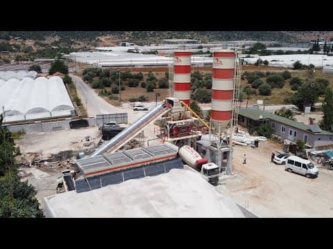 120 m³/saat Sabit Beton Santrali